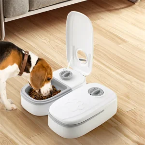 Automatic Pet Feeder: Timer, Stainless Bowl | Auto Dog & Cat Feeding
