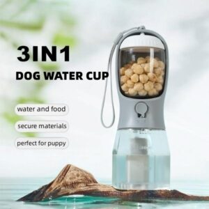 Portable Pet Cup: Dog Water Drinking, Food Storage, Garbage Bag